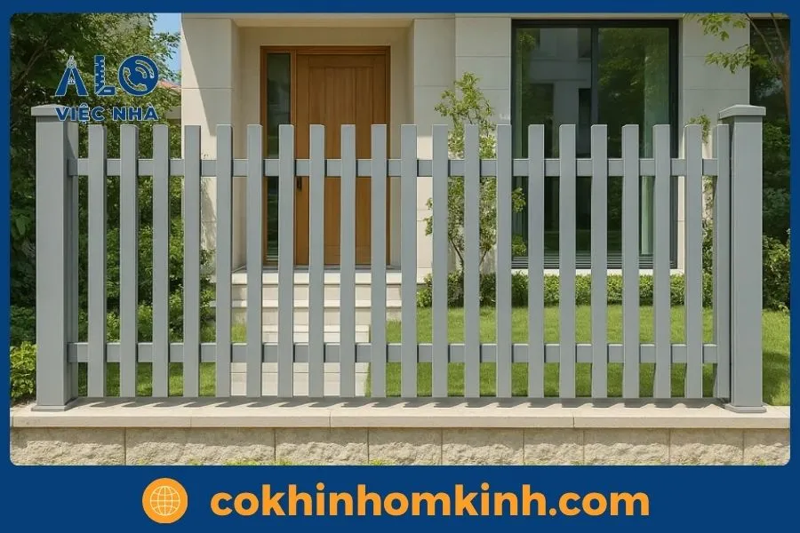 Hàng Rào Sắt Hộp 20x40 Đẹp và Hiện Đại mẫu 2