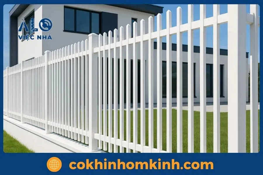 Hàng Rào Sắt Hộp 20x40 Đẹp và Hiện Đại mẫu 3