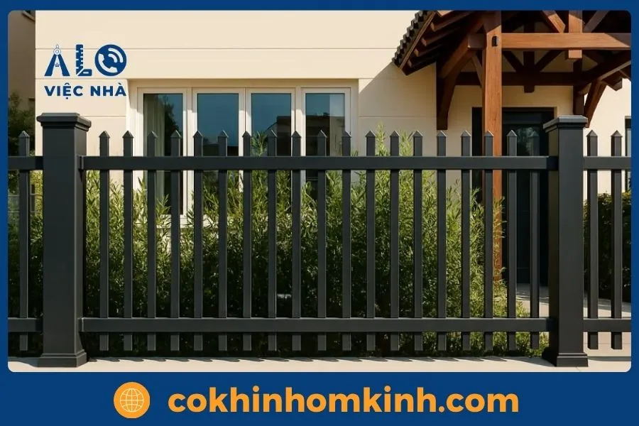 Hàng Rào Sắt Hộp 20x40 Đẹp và Hiện Đại mẫu 4