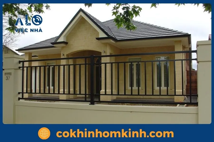 Hàng Rào Sắt Hộp 20x40 Đẹp và Hiện Đại mẫu 5