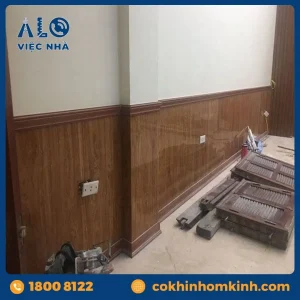 Tấm nhựa ốp tường giả gỗ OG3 mẫu 3