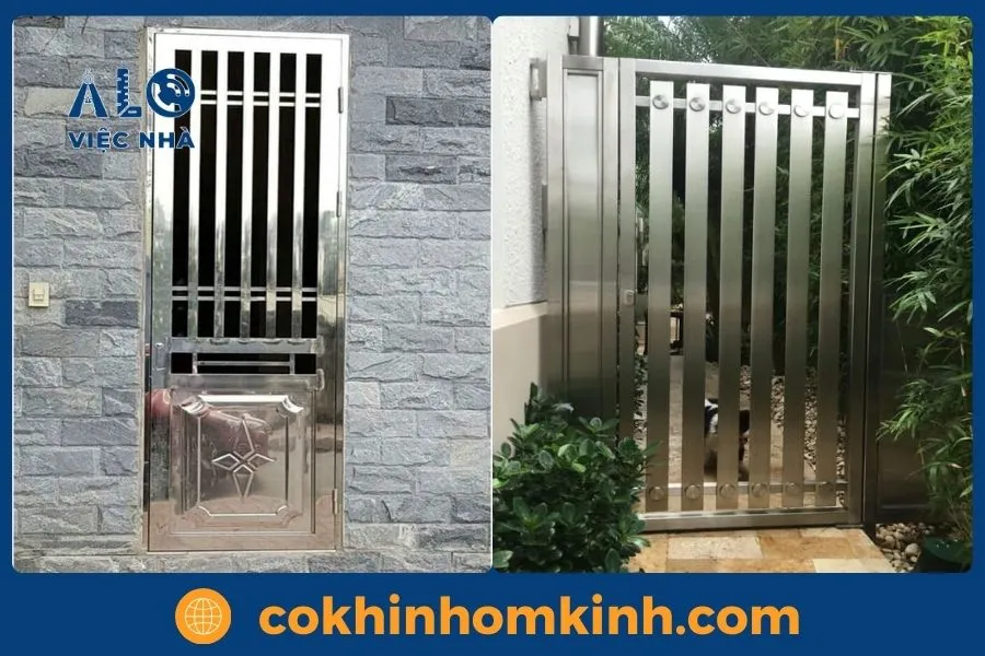 mẫu cửa inox 1 cánh đẹp