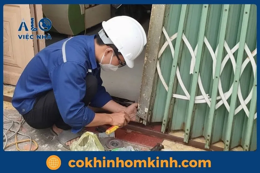 Dịch vụ Sửa Cửa Kéo tại Tphcm THỢ 6 NĂM KINH NGHIỆM 4 Thay bánh xe cửa kéo