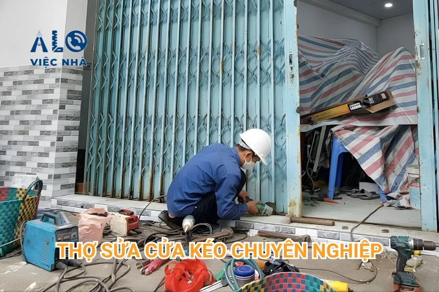 Dịch vụ sửa cửa kéo tận tâm, tỉ mỉ